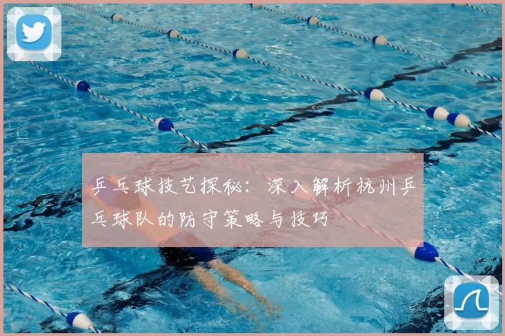 乒乓球技艺探秘：深入解析杭州乒乓球队的防守策略与技巧
