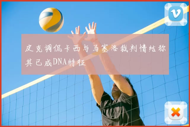 皮克调侃卡西与马塞洛裁判情结称其已成DNA特征